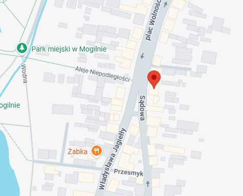 Mapa dojazdu — Plac Wolności 21, Mogilno
